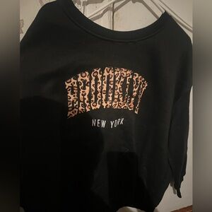 Black Graphic BROOKLYN Women's Sweater ❤️